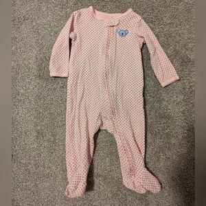 3 For $12 Pink polka dot Carter's pj onesie